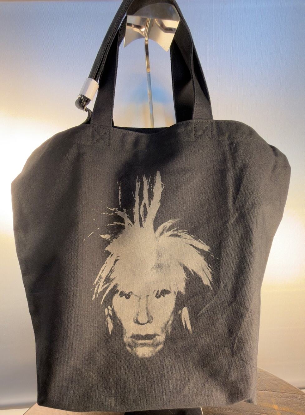Uniqlo UT KAWS x Andy Warhol 2-Way Tote Bag Black Canvas Brand New NWT 2024